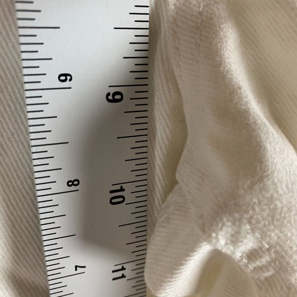 AFRM Denim Ankle Jeans Women's Size 27 White Mid Rise Distressed Cotton 6371‎ - Picture 5 of 9